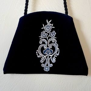 Hand Embroidered Crossbody Purse